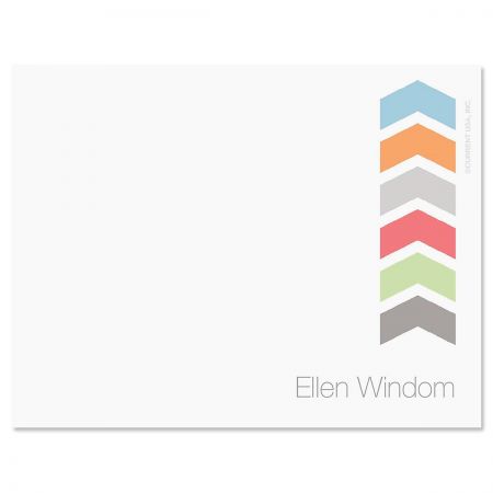 Chic Chevron Correspondence Card