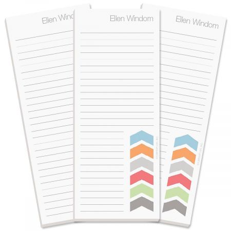 Chic Chevron Lined Shopping List Pads