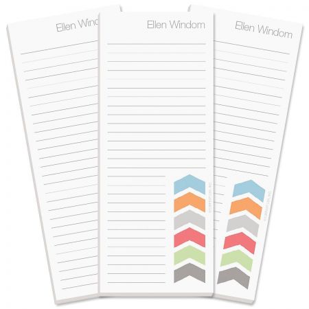 Chic Chevron Lined Shopping List Pads