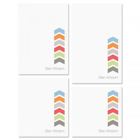 Chic Chevron Personalized Notepad Set