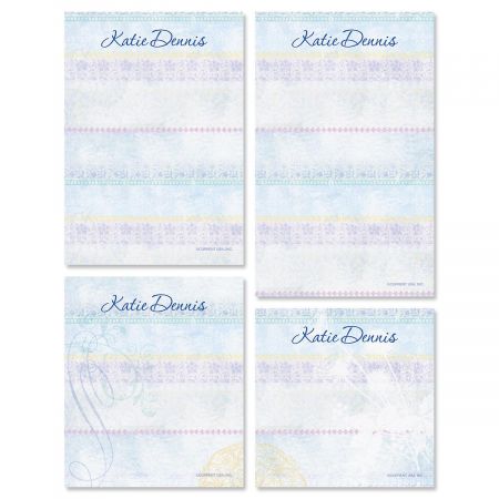 Mixed Blossoms Personalized Notepad Set