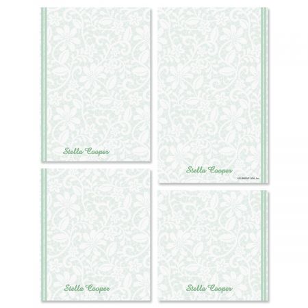 Lace Personalized Notepad Set
