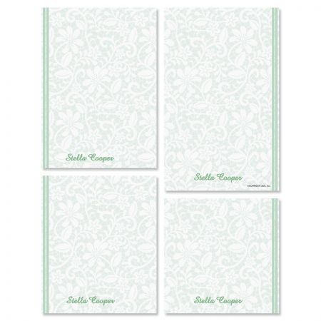 Lace Personalized Notepad Set
