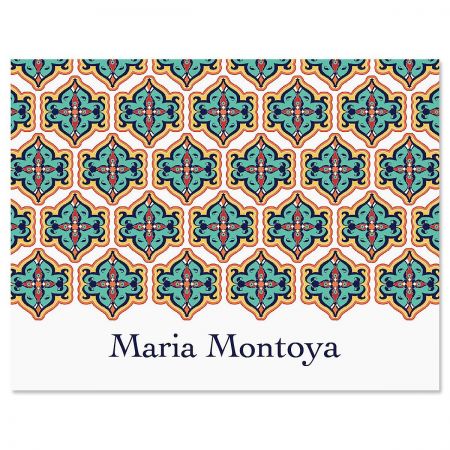 Morrocan Personalized Note Cards