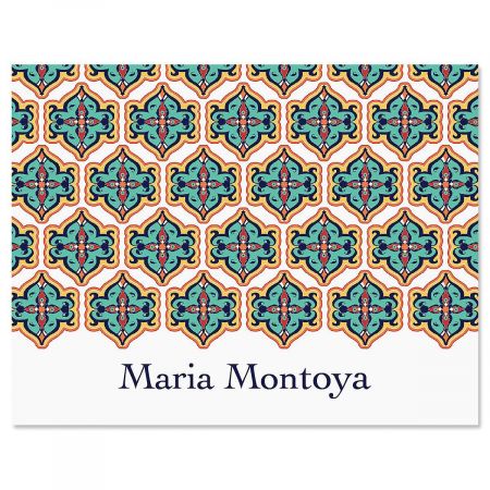 Morrocan Personalized Note Cards