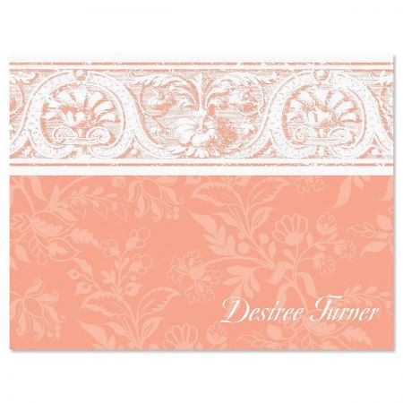 Elegant Border Personalized Note Cards