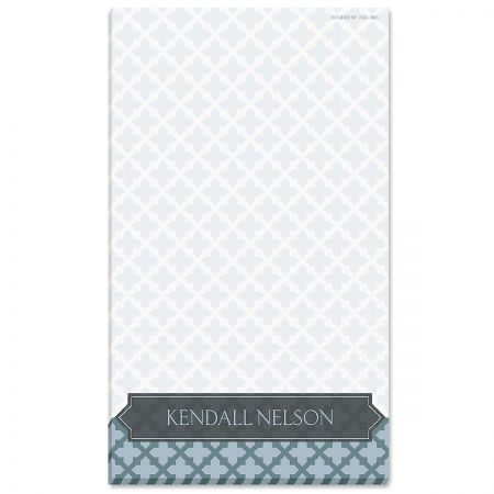 Quatrefoil Personalized Notepads