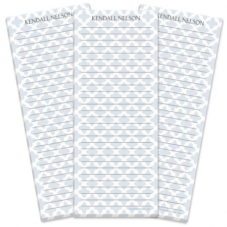Quatrefoil Lined Shopping List Pads
