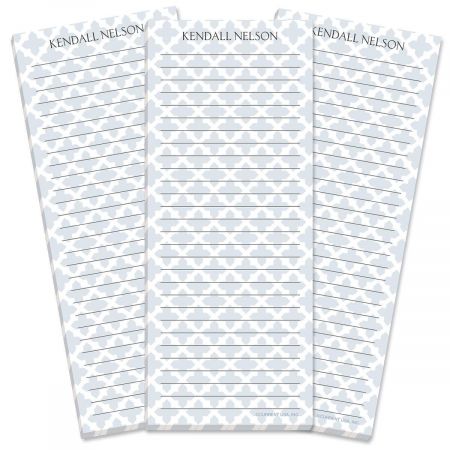 Quatrefoil Lined Shopping List Pads