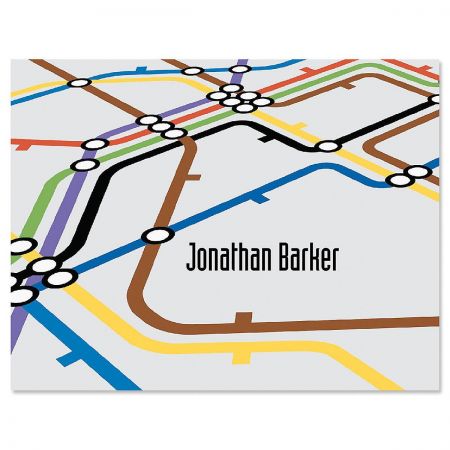 Underground Personalized Note Cards