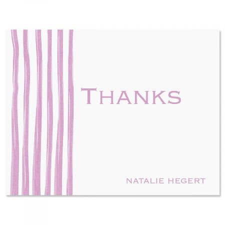 Sheer Delight Personalized Thank You Cards