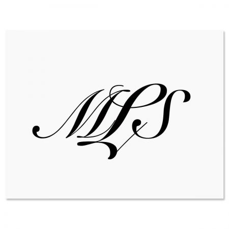 Elegant Monogram Personalized Note Cards