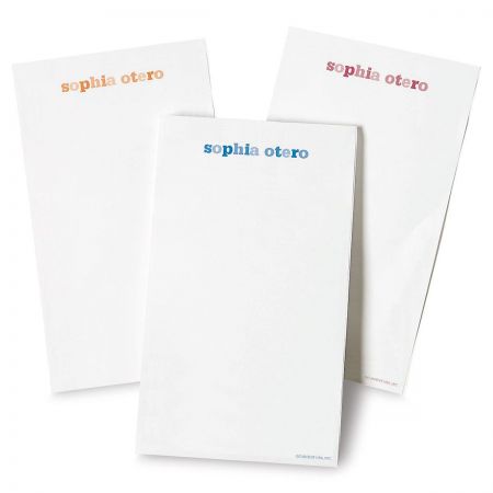 Color Wash Personalized Notepads