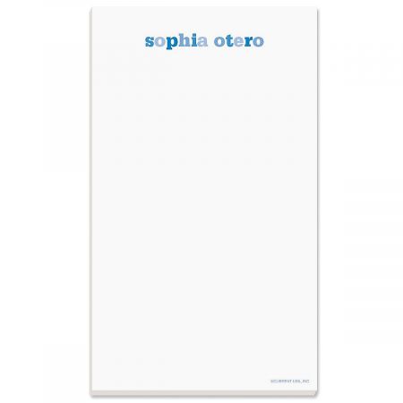 Color Wash Personalized Notepads