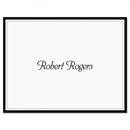 Black Rule Personalized Note Cards