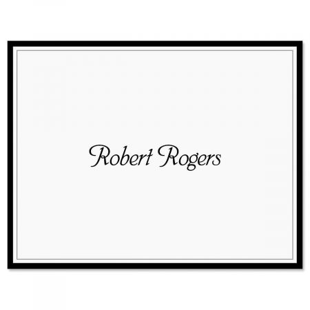 Black Rule Personalized Note Cards