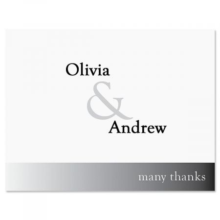 Ampersand Personalized Thank You Cards