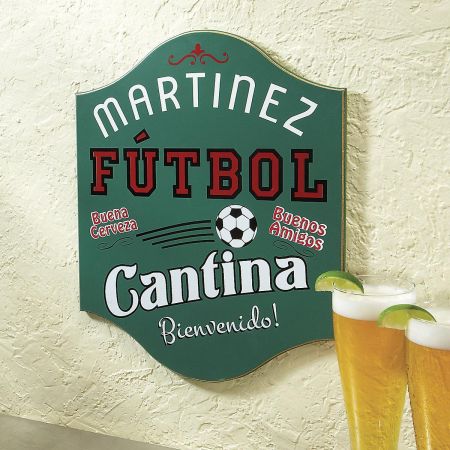 Futbol Cantina Plaque
