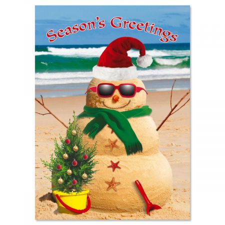 Holiday Sandman Nonpersonalized Christmas Cards - Set of 72
