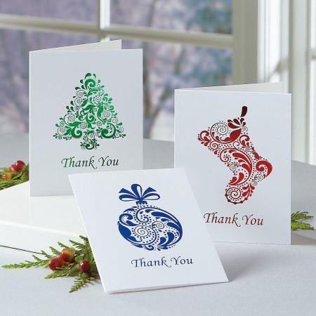 Foil Thank You Note Cards