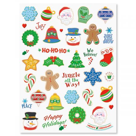 Christmas Cookie Shaped Stickers Current Catalog