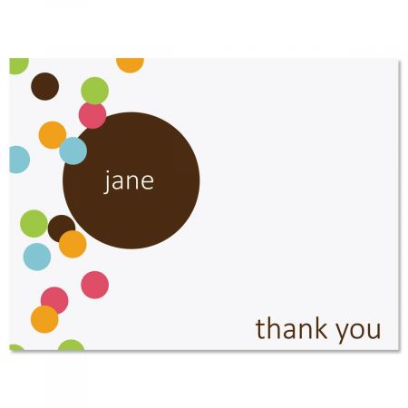 Confetti Personalized Thank You Cards