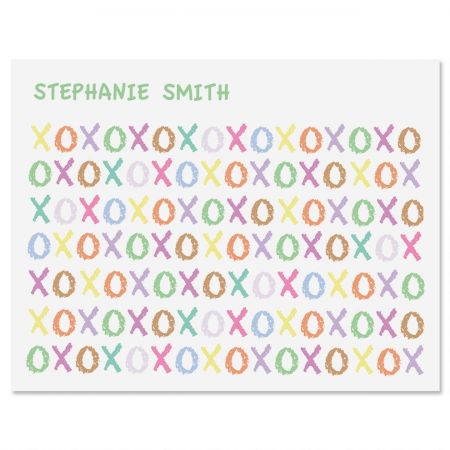 XOXOXO Personalized Note Cards
