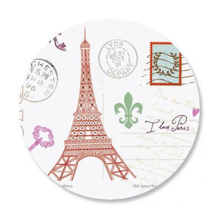 Paris Envelope Sticker Seals