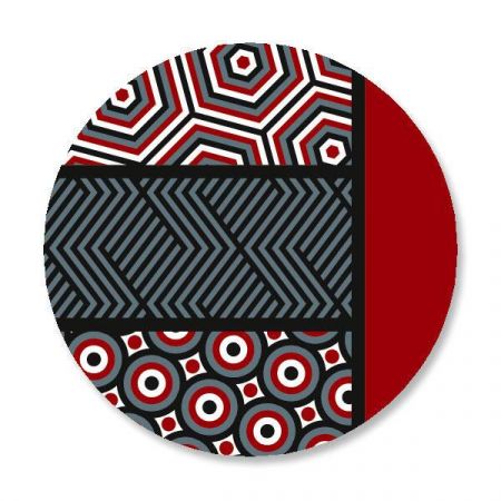 Op Art Envelope Sticker Seals