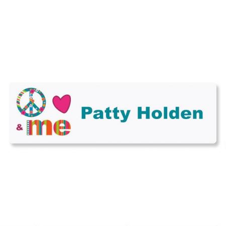 Peace, Love & Me ID Labels