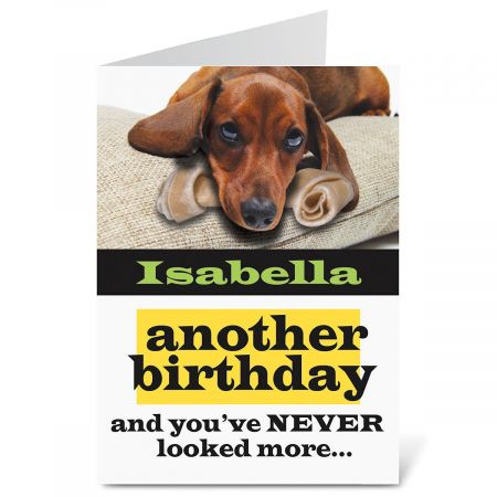 Dachshund Birthday Create-A-Card