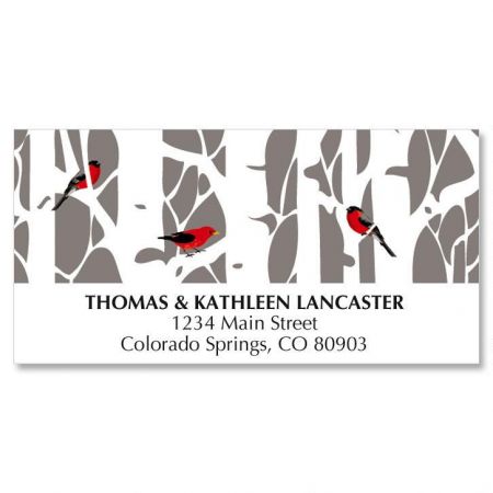 aspens in snow christmas address labels current catalog