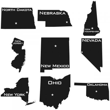 State Silhouette Personalized Mug, 15 oz.