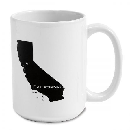 State Silhouette Personalized Mug, 15 oz.