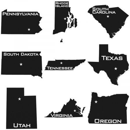 State Silhouette Personalized Mug, 15 oz.