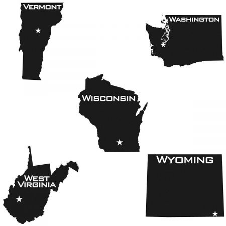 State Silhouette Personalized Mug, 15 oz.