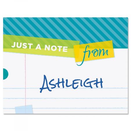 Tape a Note Personalized Note Cards