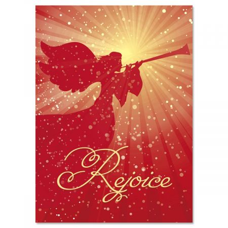 Rejoice Nonpersonalized Christmas Cards - Set of 18