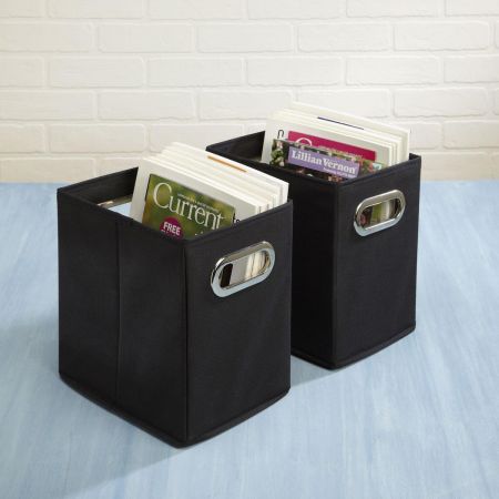 Black Canvas Magazine Holder by Current Catalog