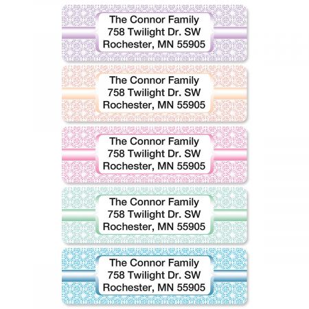 Shabby Chic Rolled Address Labels (5 designs)