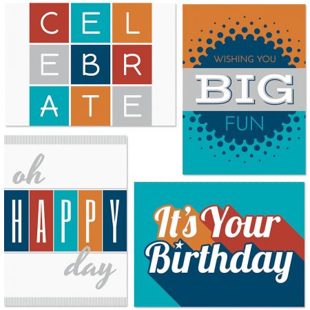 Modern Masculine Birthday Cards and Seals