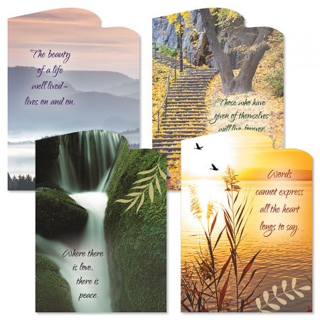 Diecut Naturals Sympathy Cards and Seals