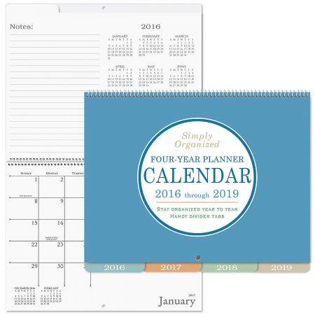 2016-2019 Four Year Diary Calendar