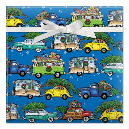 Christmas Vacation Jumbo Rolled Gift Wrap