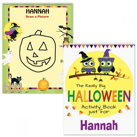 Personalized Halloween Activity Book Owl 613089a - 