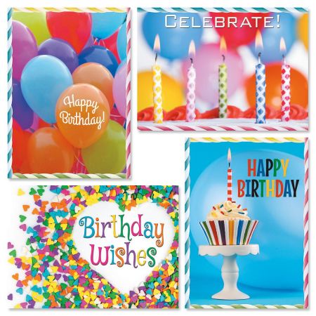 Photo Birthday Celebration Cards