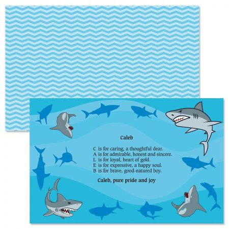 Sharks Name Poem Kids' Placemats