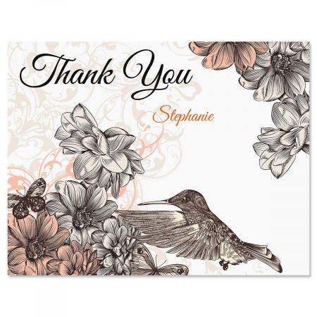Hummingbird Garden Thank You Cards