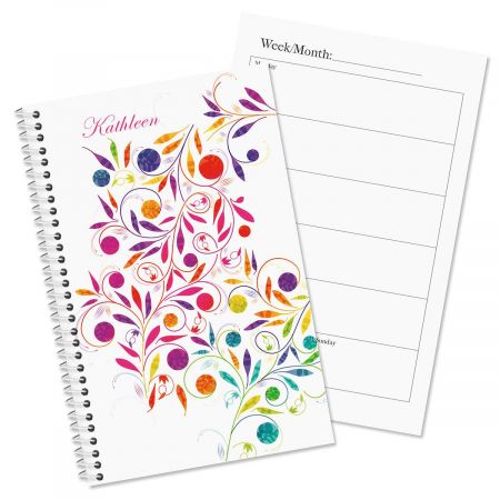 Color Swirl Personalized Weekly Planner
