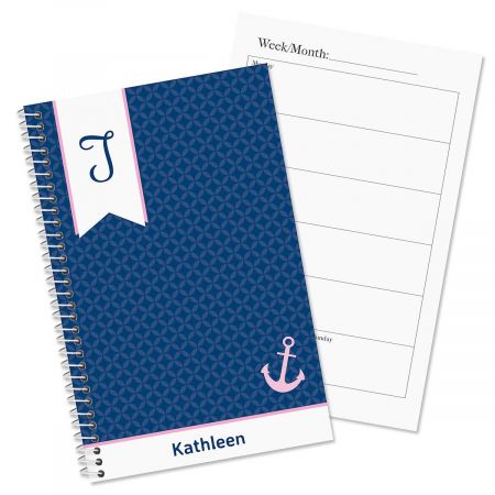 Ribbon Monogram Personalized Weekly Planner